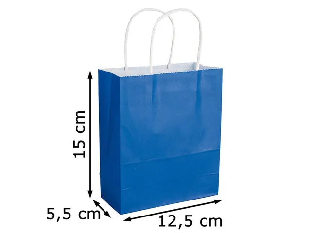 Folia Papieren Kraftzak 12x15cm geassorteerde kleuren 10 stuks