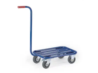 rolplateau met duwstang,draagverm. 200kg,laadvl. LxB 600x500mm - 3