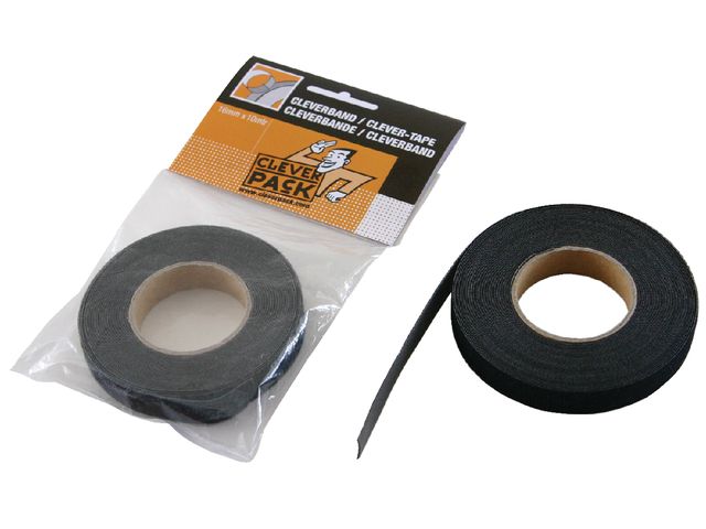 Klittenband CleverPack kabelbinder 2-in-1 zwart | HardwareKabel.nl