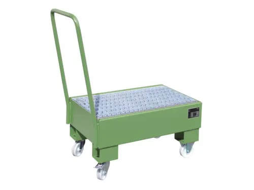 verrijdbare opvangbak,v. 2x60l vat,opvangvol. 61l,HxBxD 1075x500x940mm