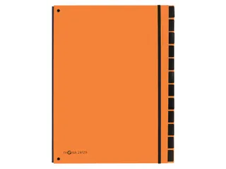 Sorteermap Pagna Trend 12 vaks A4 Pp Oranje - 1