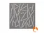 Akoestisch wandpaneel vierkant met patroon uitsnede 100x100cm Grijs
