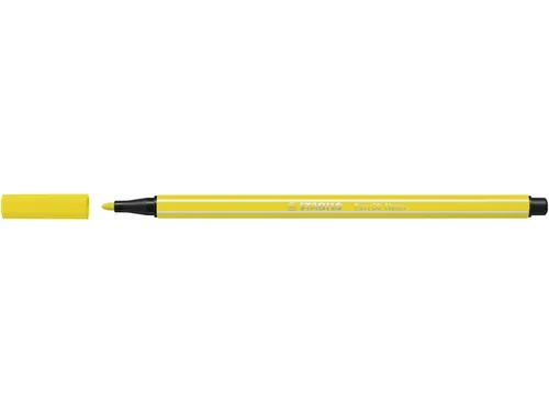 Viltstift STABILO Pen 68/024 medium neon geel