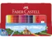 Kleurpotlood Faber-Castell Castle zeskantig metalen etui 48 stuks met