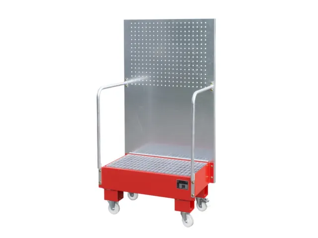 verrijdbare opvangbak,v. 2x60l vat,opvangvol. 60l,HxBxD 1685x890x570mm