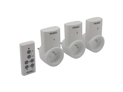 Set Stopcontacten Met Afstandsbediening (3 Stopcontacten + Afstandsbed