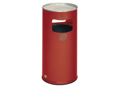 Combi-asbak Hxø 700X320Mm Rond Rood