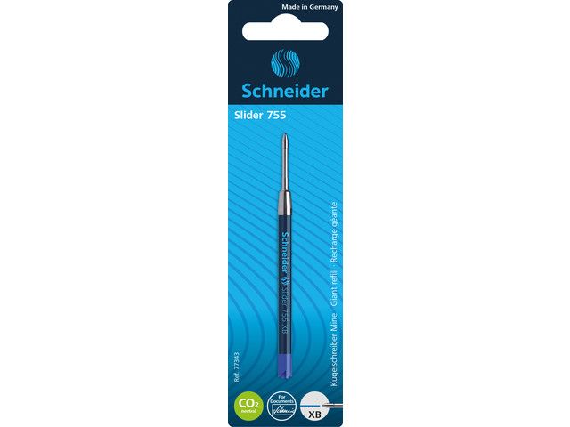 vulling Schneider Slider 755 XB blister blauw | BalpennenShop.nl