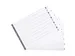 Bedrukte Tabbladen Karton Geplastificeerde Tabs 10 Tabs 1-10 A3 Wit