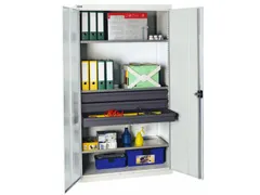Gereedschapskast 1800x1000x500mm 3legborden 3laden Ral7035