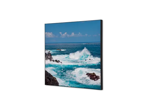 Wanddecoratie Textiel Set 40x40cm Zee Golven