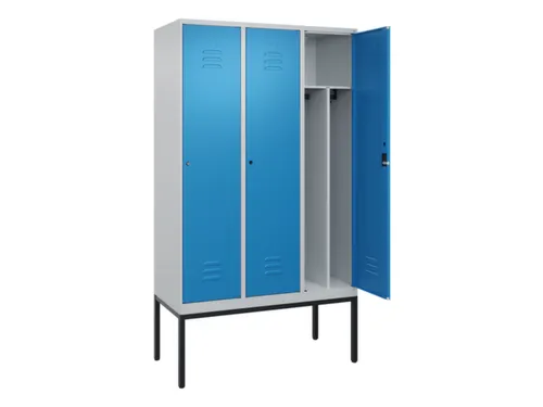 locker voor scheiding van kleding,HxBxD 2120x1200x500mm,3vak