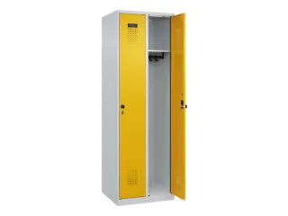 locker,HxBxD 1850x600x500mm,2vak,vak B 300mm,draaigrendel - 2