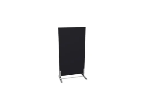 scheidingswand,HxB 1545x800mm,wand hout,frame staal,voeten,CC-zwart