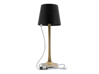 Securit Tafellamp Roma LED Zwart-Goud oplaadbaar dimbaar - 5