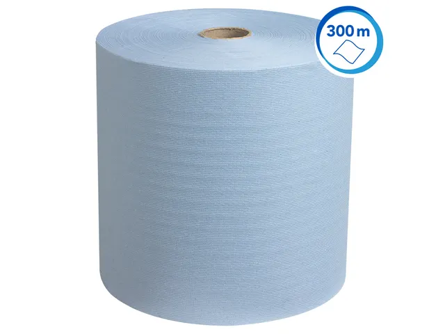 Handdoekrol Scott 1-laags 304m blauw 6668