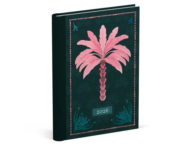 Agenda 2026 Lannoo 120x160 Exotic palms 7d/2p zwart