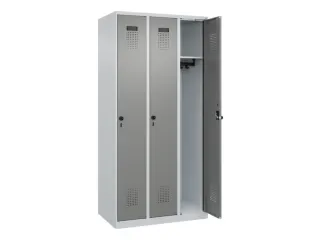 locker,HxBxD 1850x900x500mm,3vak,vak B 300mm,draaigrendel - 2