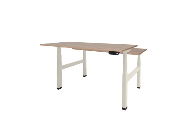 Dextro Plus Duo Zit-sta Bureau Elektrisch 180x80 Hav/kers 25mm Wit