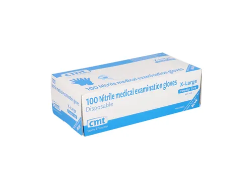 Handschoen CMT XL (9-10) nitril ongepoederd blauw 100 stuks