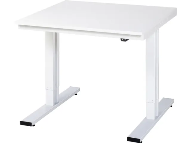 Werkbank elektrisch hoogte verstelbaar 720-1120x1000x1000mm wit RAL703