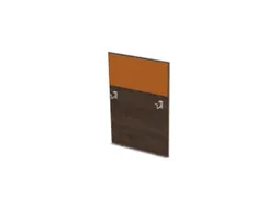 baliepaneel bureau aanbouw rechts 800mm NV bruin hickory BN3005-geel