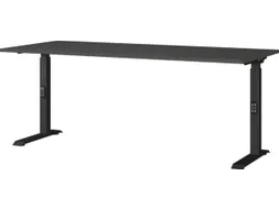 In hoogte verstelbaar bureau,HxBxD 680-910x1800x800mm,blad grafiet