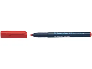 Marker Schneider Maxx 240 permanent ronde punt rood - 3