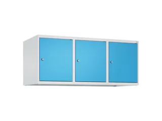 opzetkast,v. locker,3vak.,vak B 400mm,HxBxD 500x1200x500mm,vleugeldeur - 1