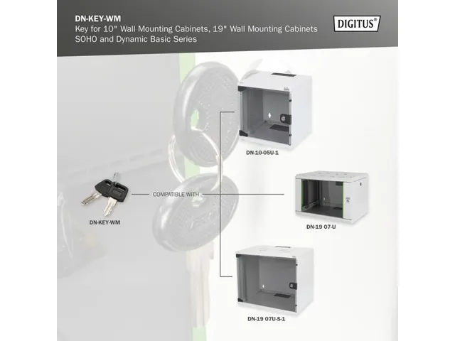 Sleutel Voor De SOHO En Unique Series 10'' En 19'' Wandbehuizingen 2st