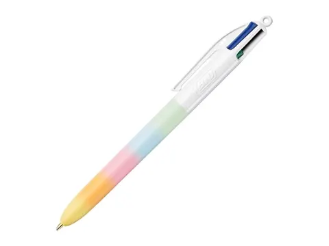 4-Kleuren balpen Bic regenboog medium assorti