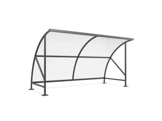 overdekte fietsenstalling,HxBxD 2290x4130x2180mm,dak polycarbonaat - 2