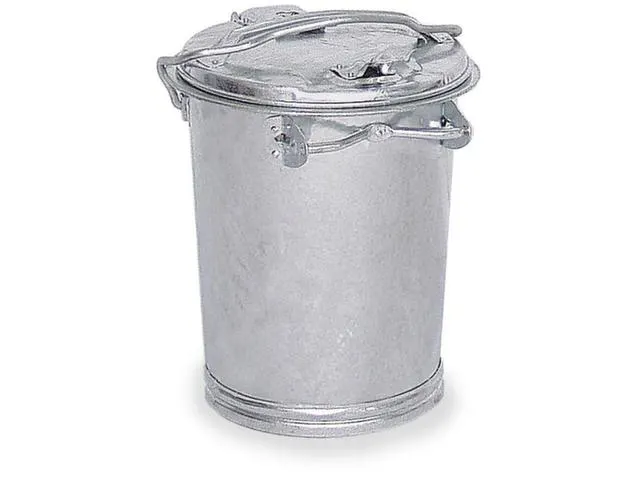 Vuilnisbak Staal 35 liter Ø Boven/Onder 400/305mm H495mm Beugelgreep