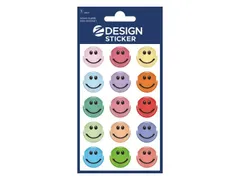 Glossy etiket Z-design Smiley , pakje à 1 vel