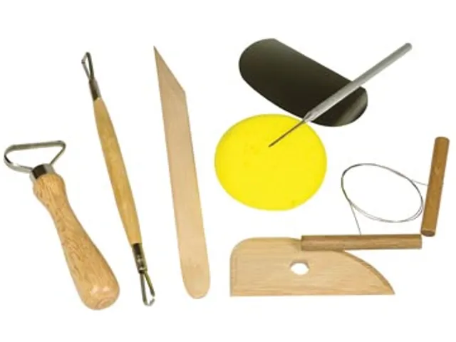 Basisset klei gereedschap, set met 6 stuks