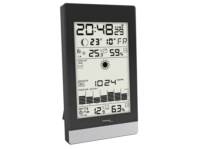 Weerstation Technoline WS 9050 108x184x28mm zwart/zilver met 1 buitens