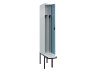 locker met bank,HxBxD 2120x300x815mm,1vak,vak B 300mm,cilinderslot - 1