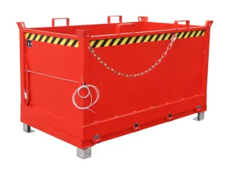 klapbodemcontainer,HxLxB 1145x1040x1845mm,1,5m³,hijsogen,vorksloffen - 2