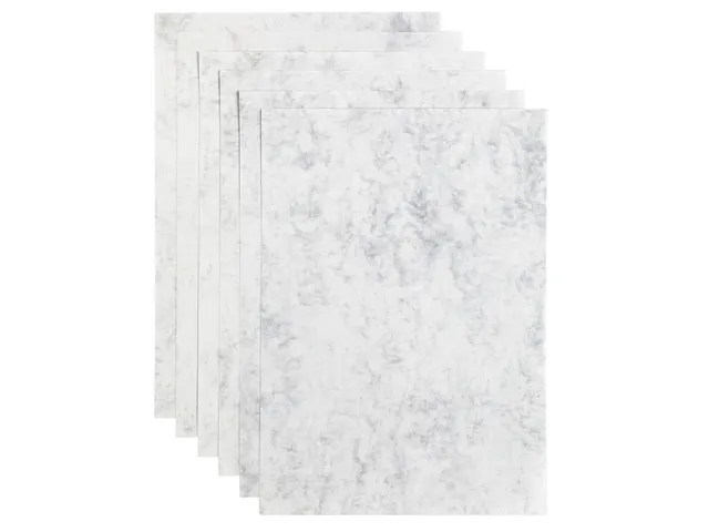 Kopieerpapier Papicolor A4 200gr 6 vel marble ivoor