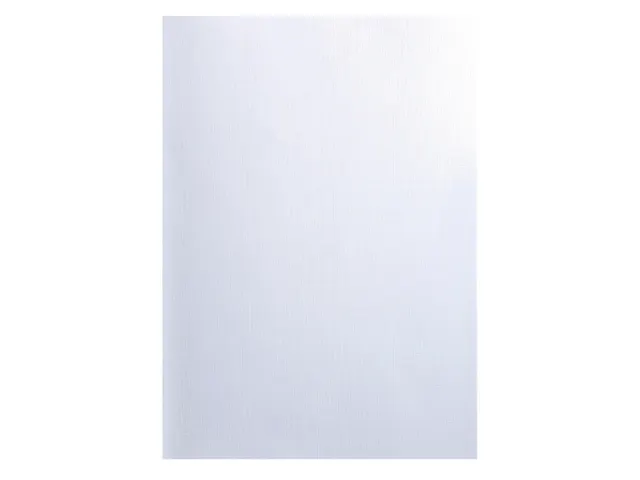 Paquet de 100 couvertures Grain toilé pour reliure A4 - Blanc