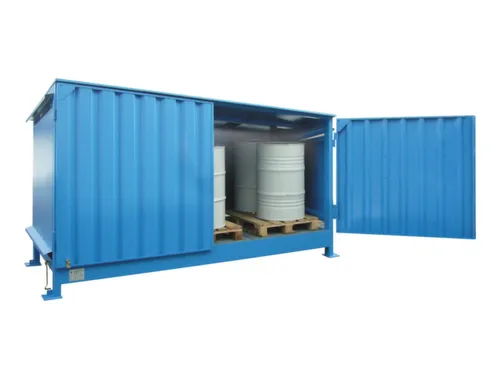 Stellingcontainer Gevaarlijke Stoffen Max. 20X200L Vaten Staand