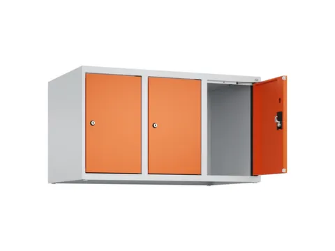 opzetkast,v. locker,3vak.,vak B 300mm,HxBxD 500x900x500mm,cilinderslot