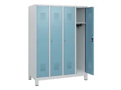 schoollocker,HxBxD 1630x1200x500mm,4vak,vak B 300mm,cil.-slot,voeten