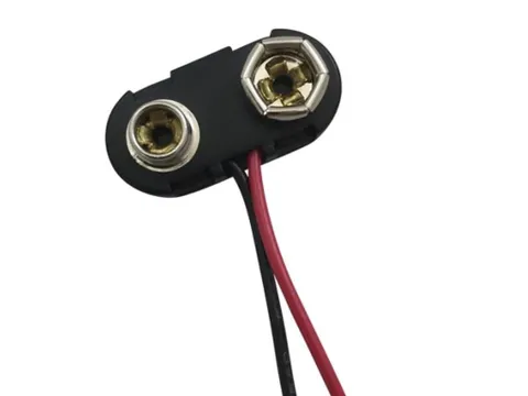 Batterijclip Voor 1 x 9V-CEL ("T"-Type)