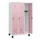 schoollocker,HxBxD 1630x900x500mm,3vak,vak B 300mm,draaigrendel,voeten
