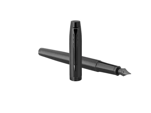 Vulpen Parker IM Monochrome GB Matt Black Fijn Blauwe inkt