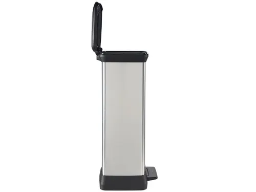 Pedaalemmer Decobin Duo 23+23 Liter Zilver Zwart