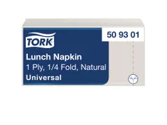 Tork 509301 Lunchservet 1-laags Naturel 32,5x32,5cm ¼-vouw