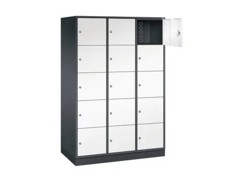 grootvolume-lockersysteem,HxBxD 1950x1220x600mm,3x5vakken,cil.-slot