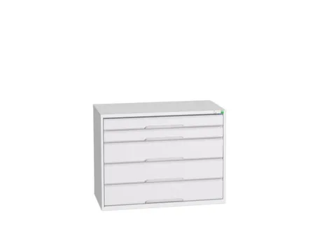 ladekast HxBxD 800x1050x550mm 5laden romp RAL7035 front RAL7035
